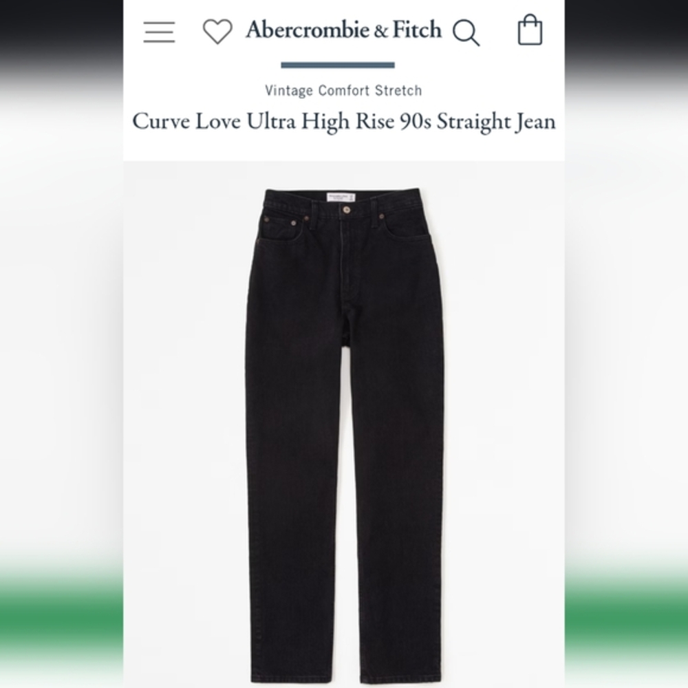 Abercrombie & Fitch Ultra High Rise 90s Straight Jean